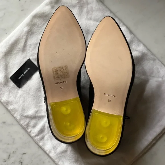 🤑SOLD🤑New Simone Rocha Black Ponyhair Oxford Brogues Flats 8/39 - Picture 4 of 4